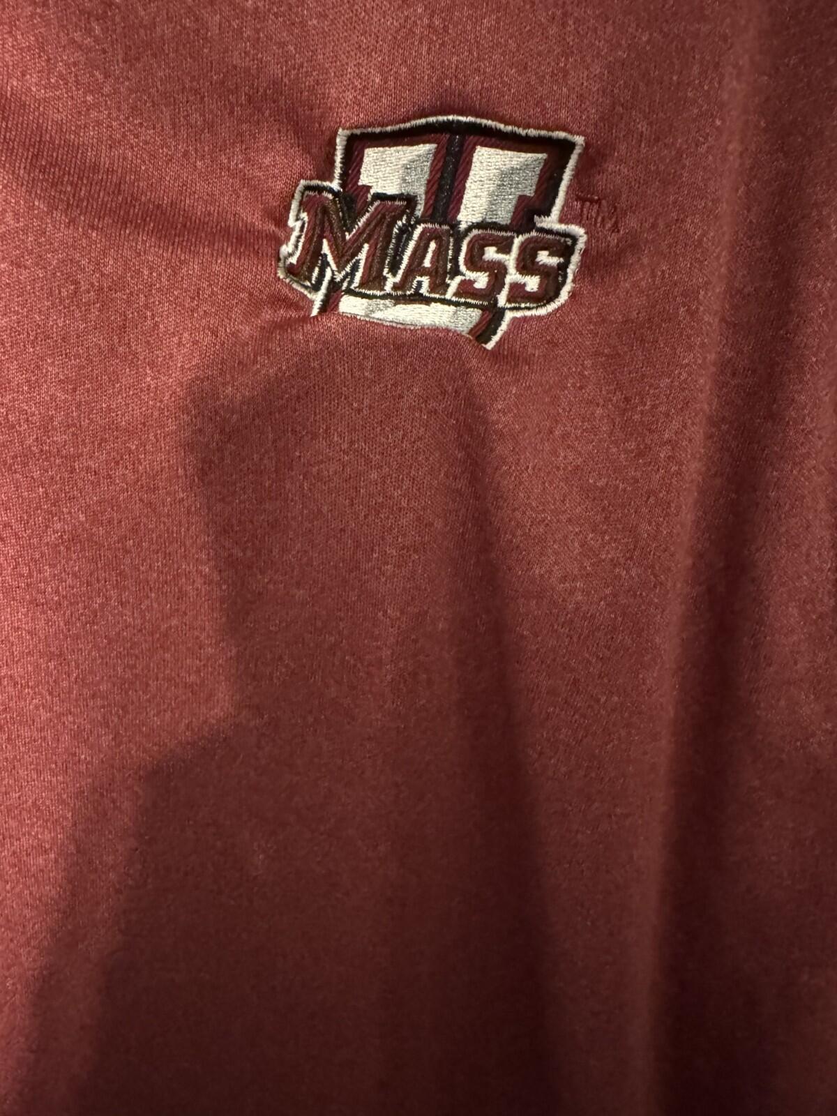 UMass Minutemen Polo Colosseum Men's XXL Red Massachusetts