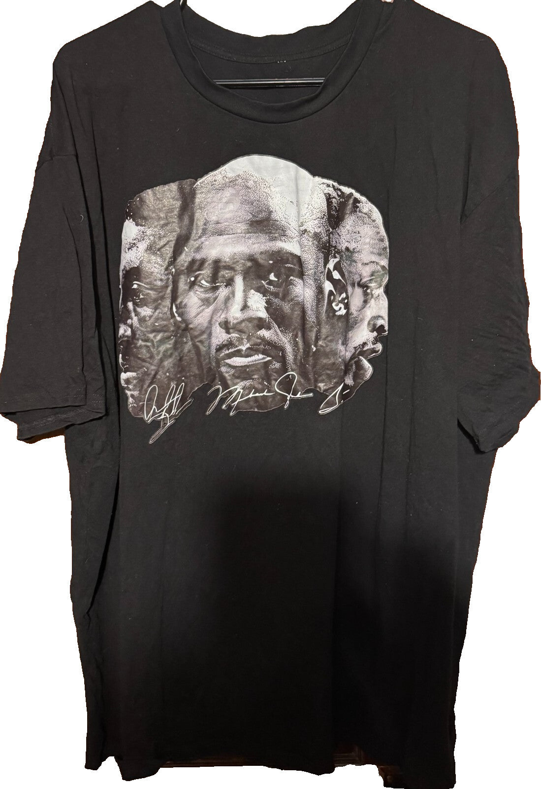 Chicago Bulls Micheal Jordan Dennis Rodman Scottie Pippen T-Shirt Men’s XL Black