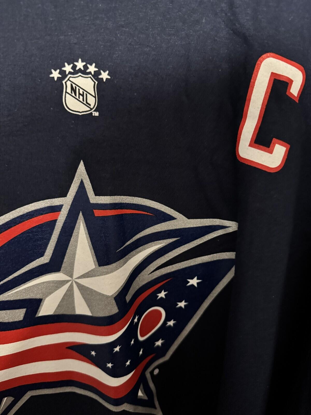 Columbus Blue Jackets Rick Nash "Nasher" Fanatics Player Tee Blue Men 3XL NWOT