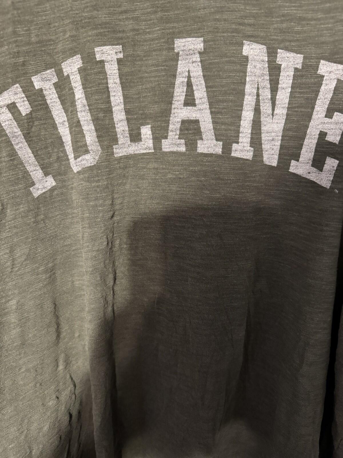 Tulane Green Wave '47 Brand t-shirt Men Sz L Green NCAA