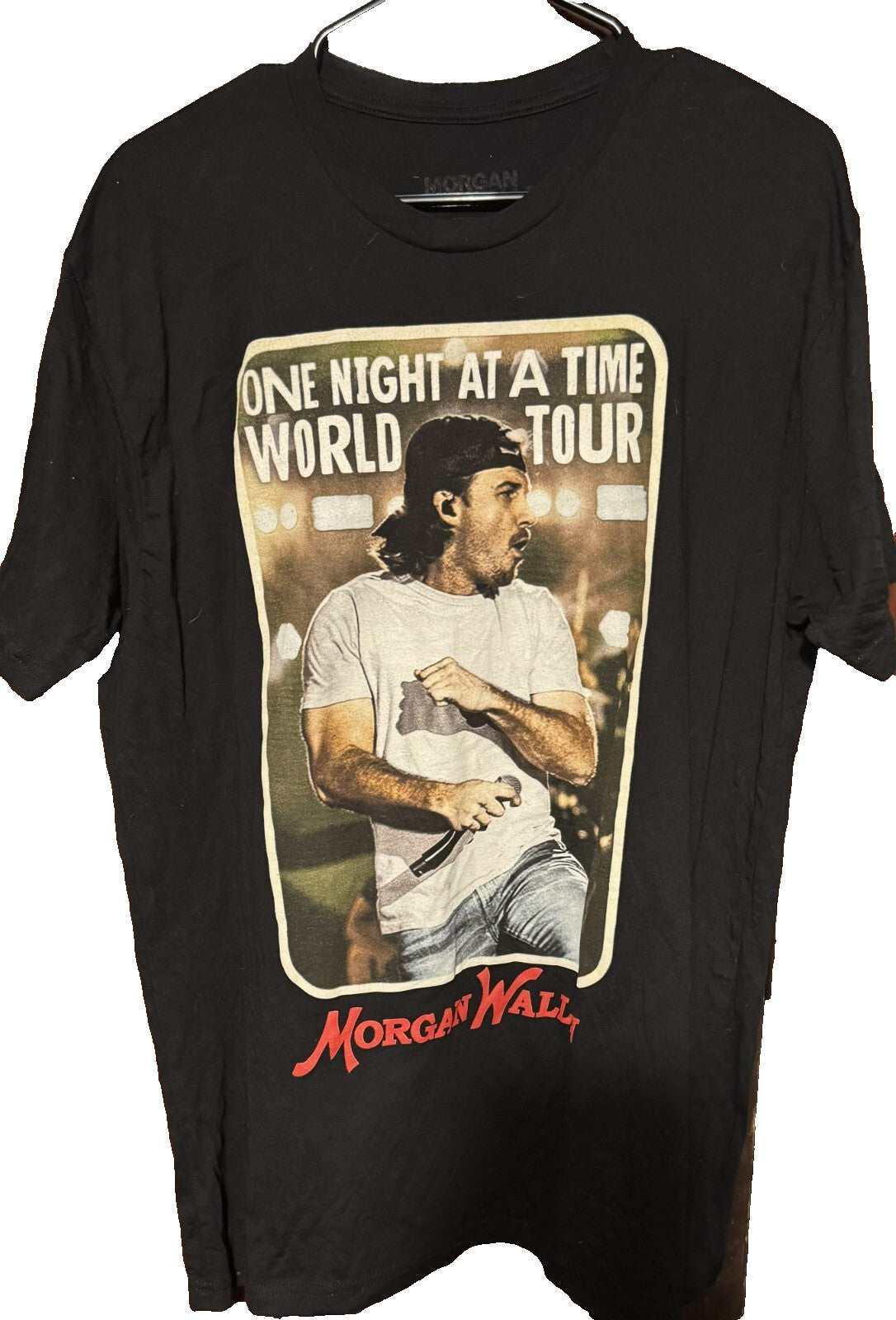 Morgan Wallen One Night At A Time Tour Concert t-shirt Black Men's size XL
