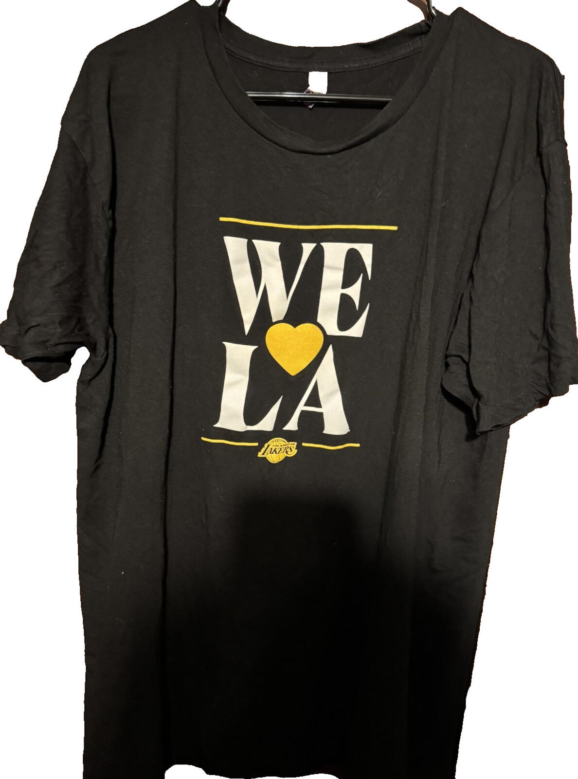 Los Angeles Lakers We Love LA T-Shirt Men Sz XL Black