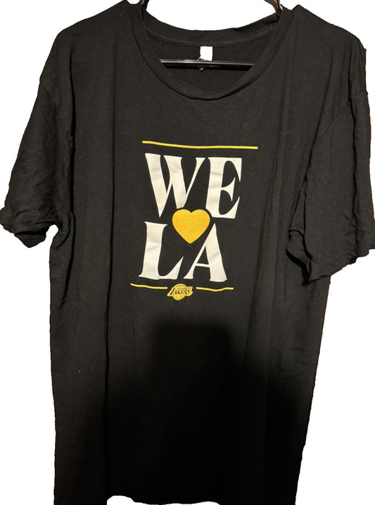 Los Angeles Lakers We Love LA T-Shirt Men Sz XL Black