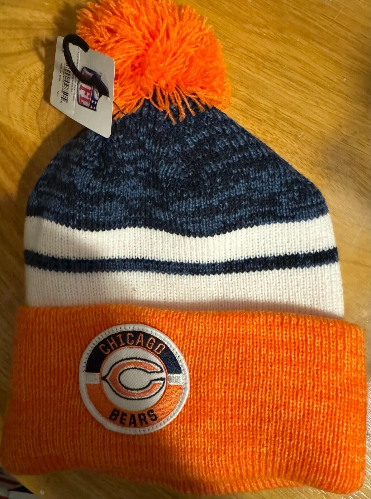 Chicago Bears Knit Beanie Winter Hat NFL NEW WITH TAGS Blue