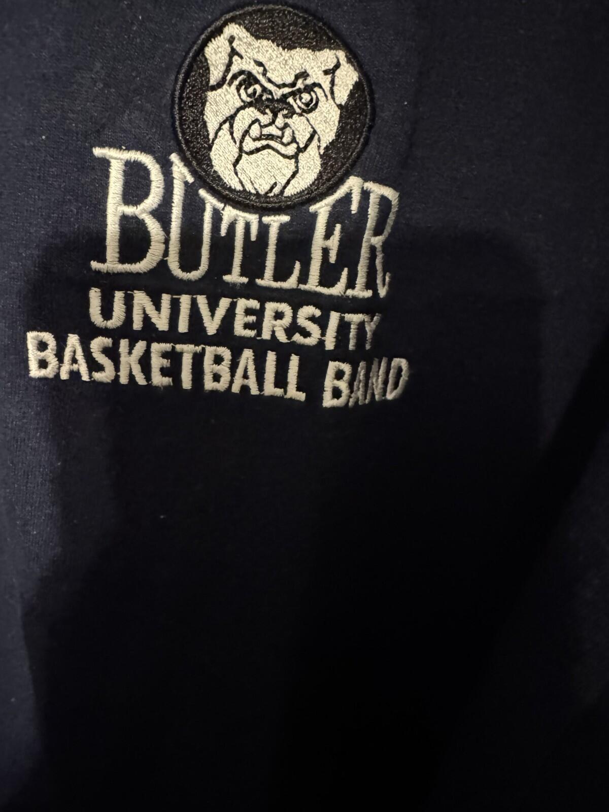 Butler University Bulldogs Basketball Band Blue L/S tee men’s size XL