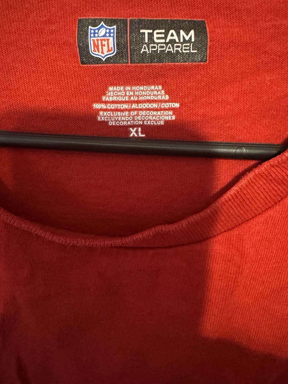 Tampa Bay Buccaneers NFL Team Apparel Men's Size XL Red