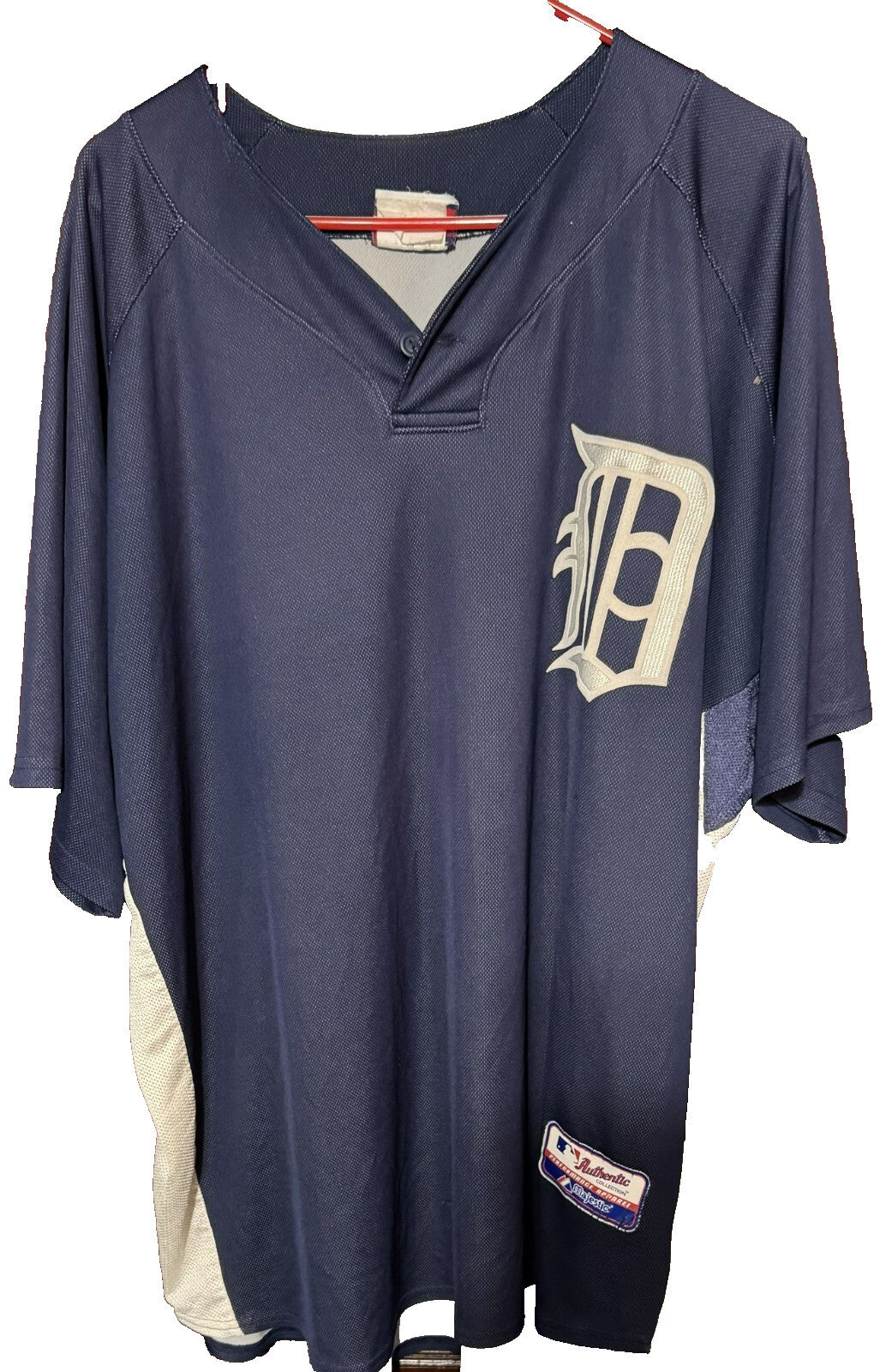 Detroit Tigers Blue Majestic Jersey Men's Sz XXL ?