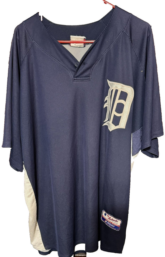 Detroit Tigers Blue Majestic Jersey Men's Sz XXL ?