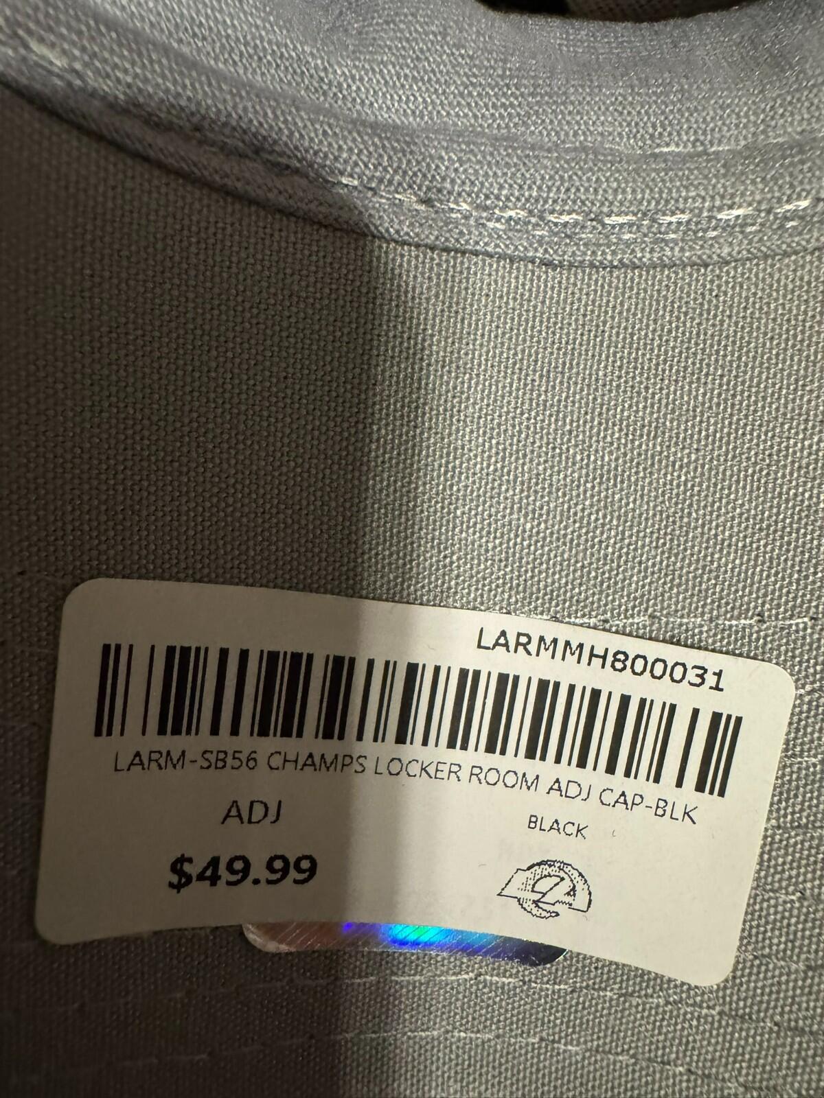 Los Angeles Rams Super Bowl LVI Champs New Era Hat Sz OSFA Black NEW WITH TAGS