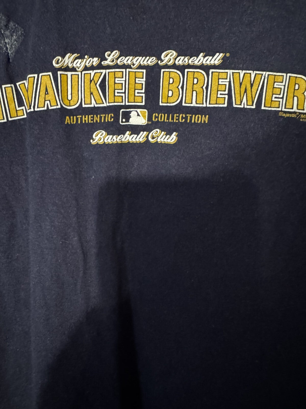 Milwaukee Brewers Majestic Kid's Size XL T-Shirt Blue