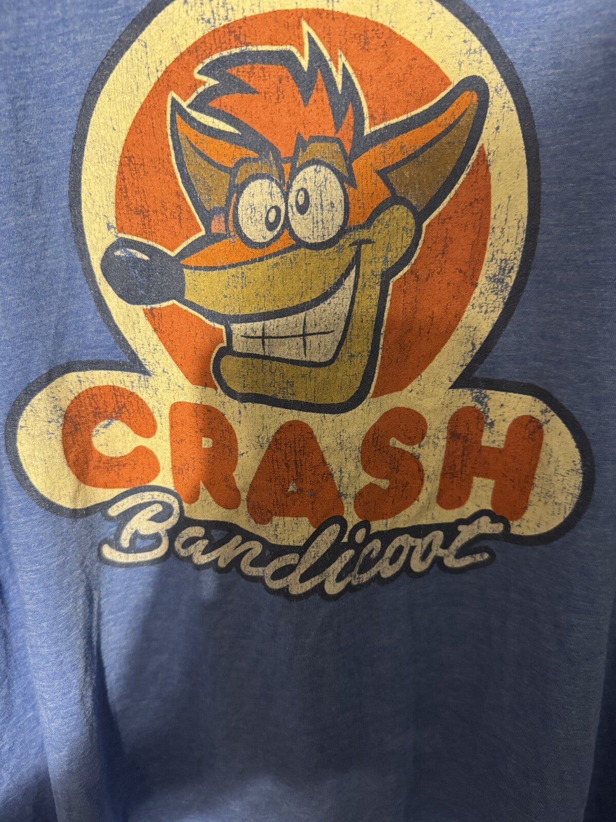Crash Bandicoot T-Shirt Men's Size XL Blue