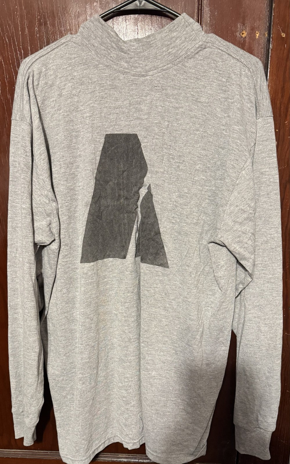 United States Army Mock Turtleneck Men Sz L Gray US Military