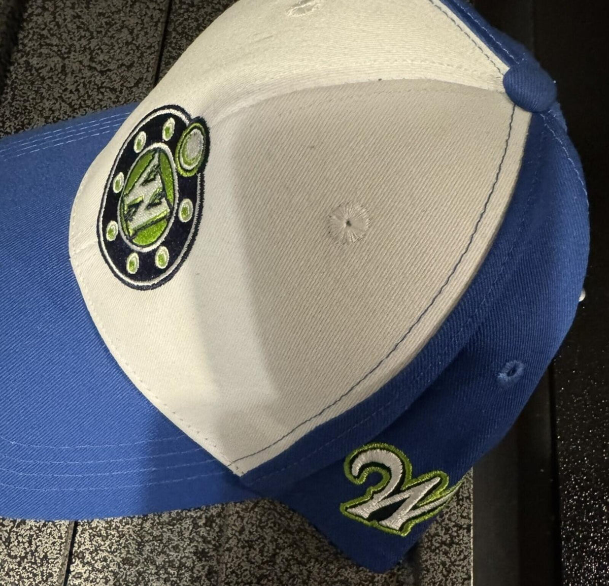 Worcester Railers Worcester Bravehearts Night OSFA Hat Blue ECHL Hockey