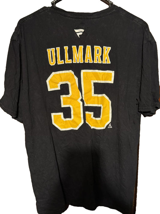 Boston Bruins Fanatics Linus Ullmark #35 Black Tee Men Sz XL