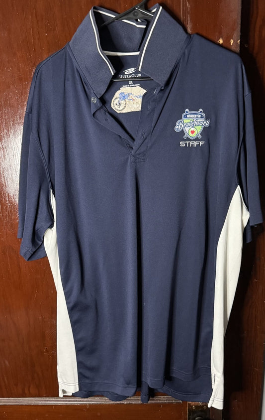 Worcester Bravehearts Polo Shirt Blue men’s size XL FCBL