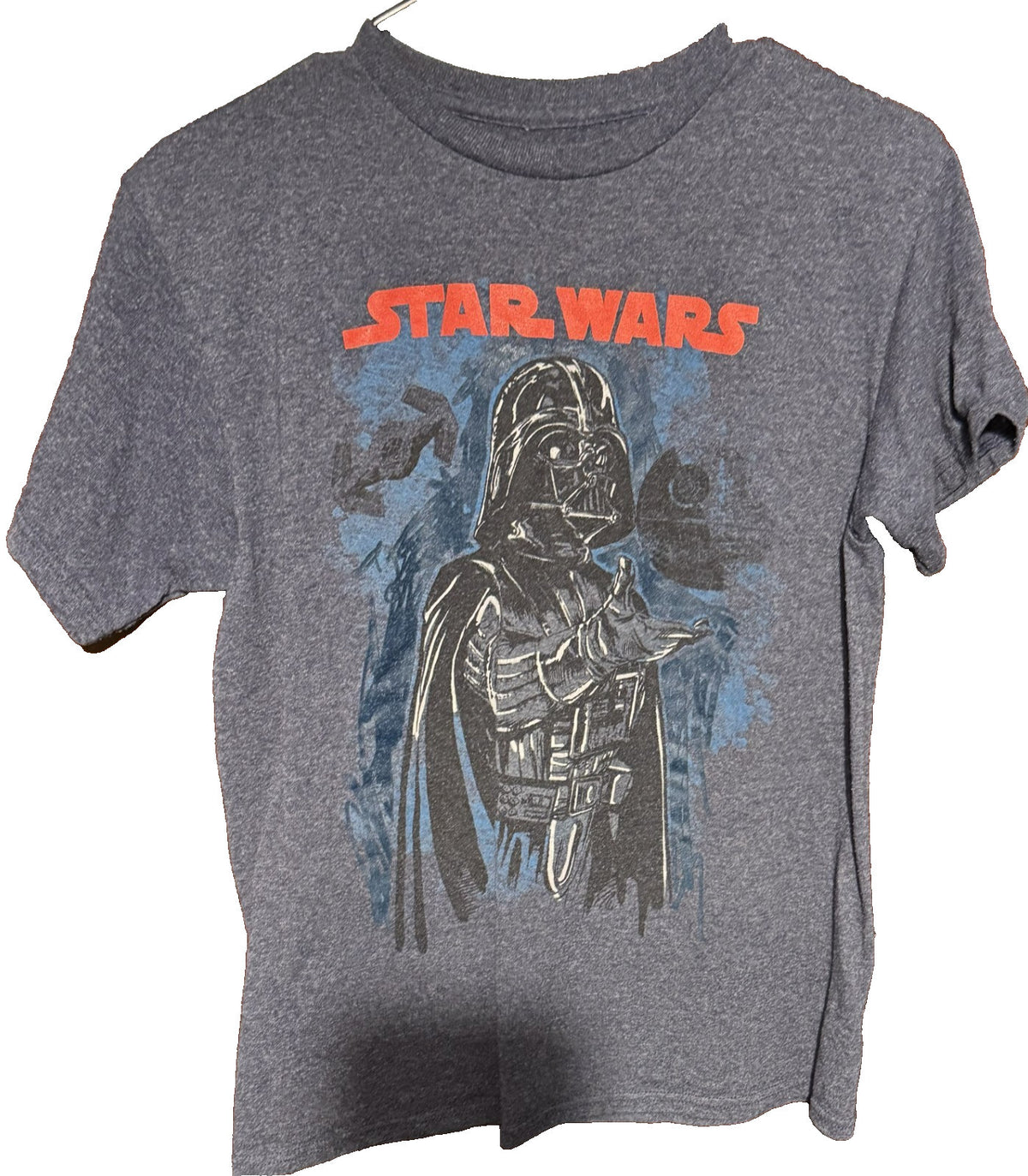 Star Wars Darth Vader T-Shirt Kid's Size L Blue