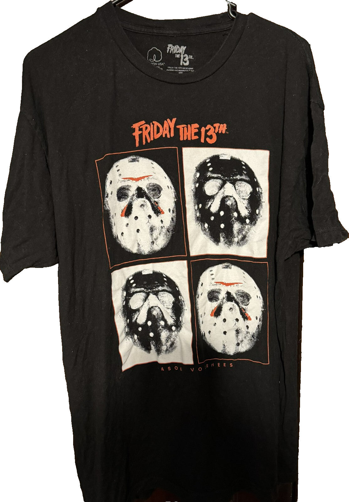 Friday the 13 Movie Logo T-Shirt Men's Size XL Black Horror