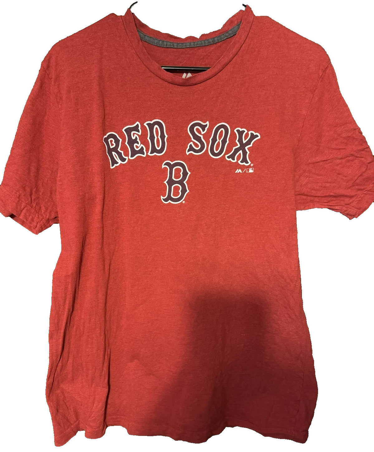 Boston Red Sox Majestic Short Sleeve Tee Men's L Red MLB