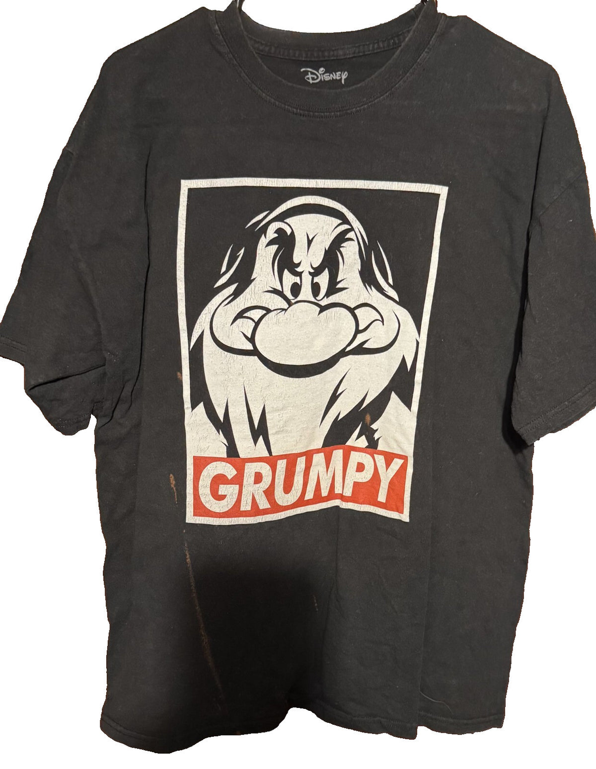 Grumpy Seven Dwarves Disney T-Shirt Blue Men's Size XL