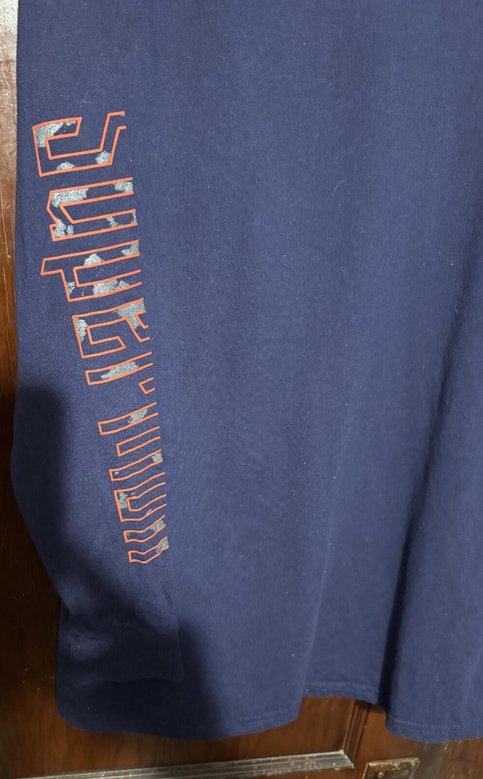 Superman L/S T-Shirt Men Sz L Blue DC Comics