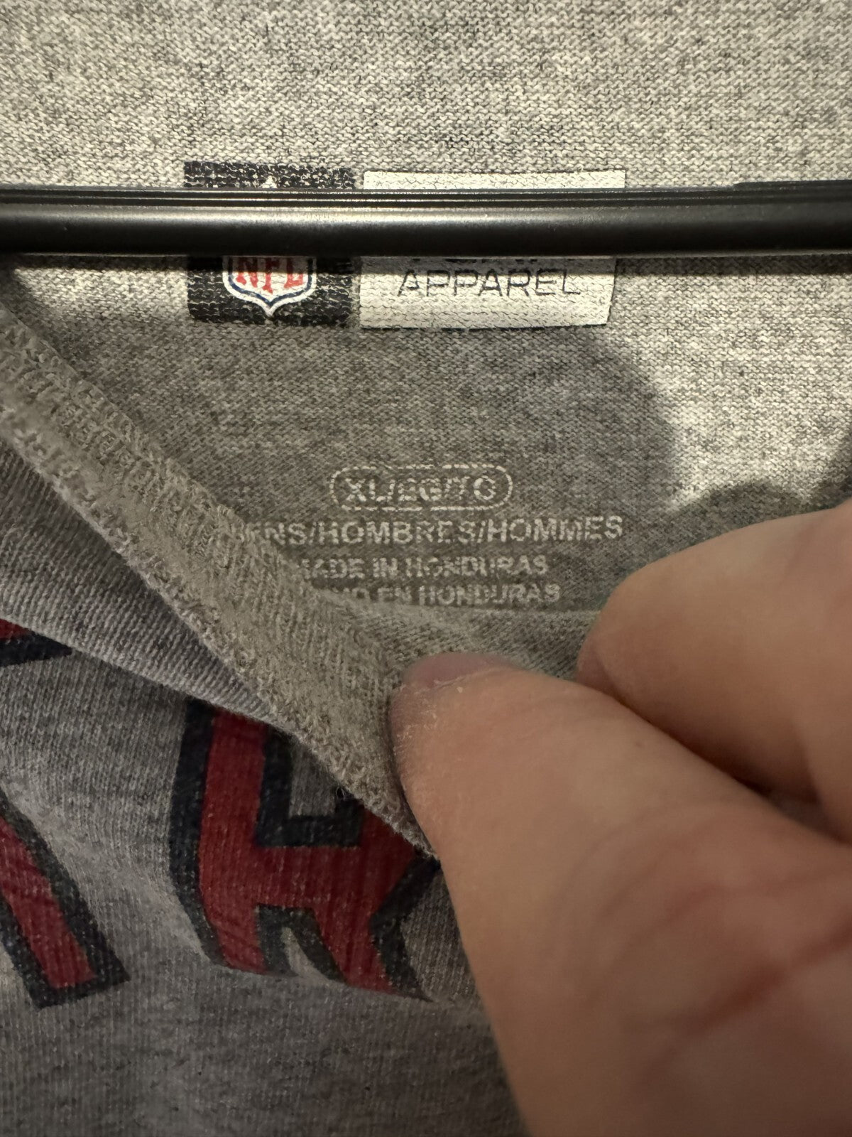 New England Patriots T-Shirt Men XL Gray T-Shirt