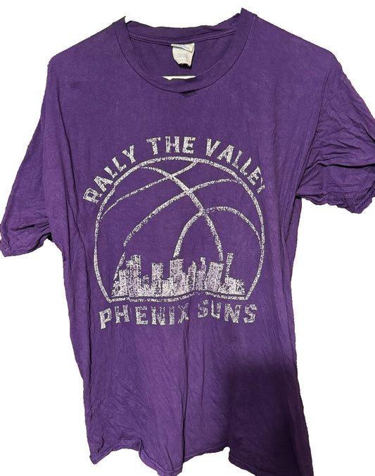 Phoenix Suns Rally the Valley T-Shirt Purple Men Sz L