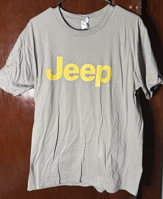 Jeep Logo T-Shirt Blue Men's Size L