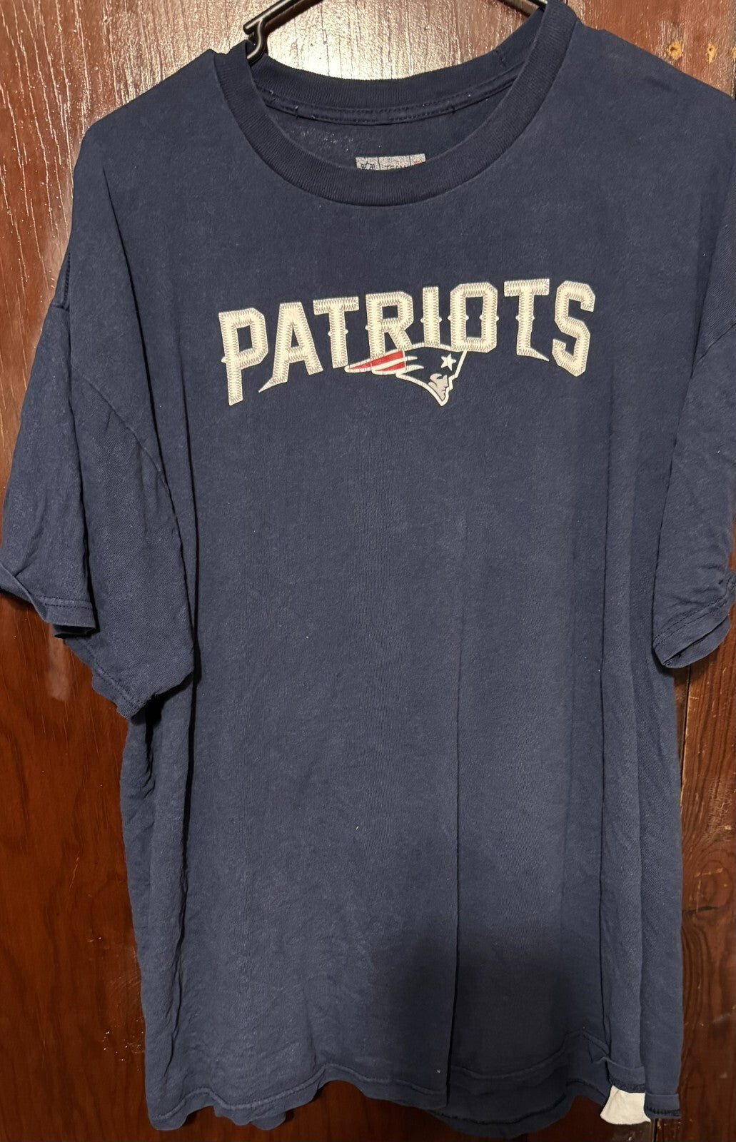 New England Patriots Tom Brady #12 Player Tee Men XL Blue