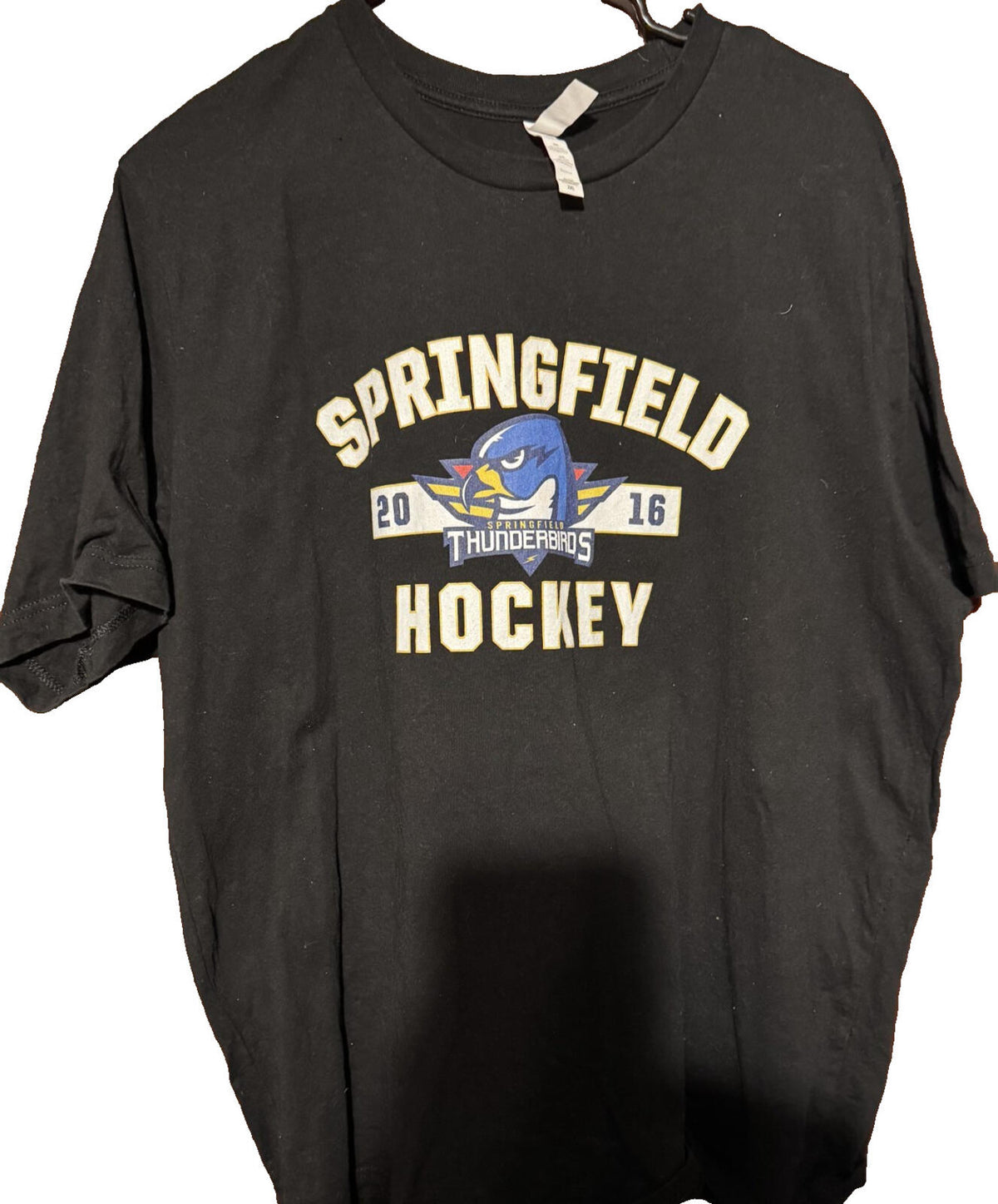 Springfield Thunderbirds Tee Shirt Black Men's Size XXL