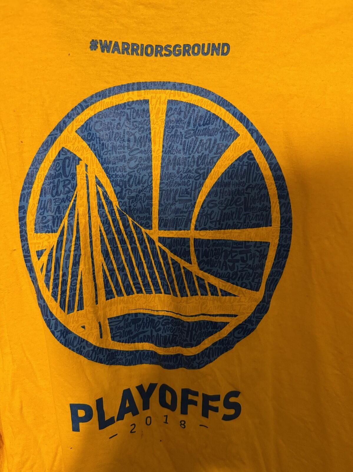 Golden State Warriors Men Sz XL Yellow Vintage S/S T-Shirt