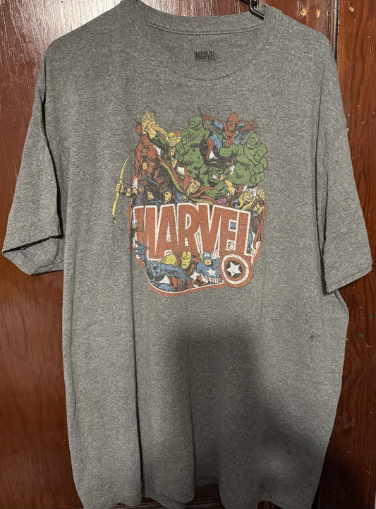 Marvel Avengers T-Shirt Men's Size 2XL Gray