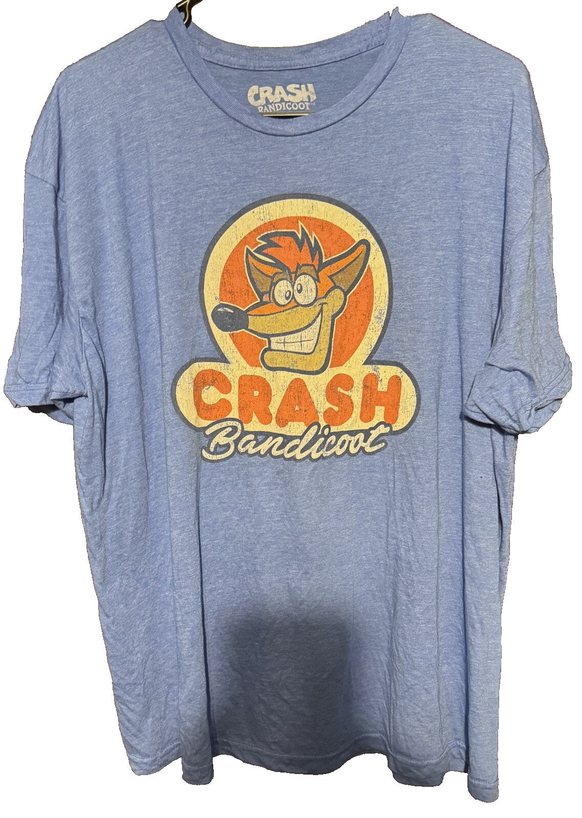 Crash Bandicoot T-Shirt Men's Size XL Blue