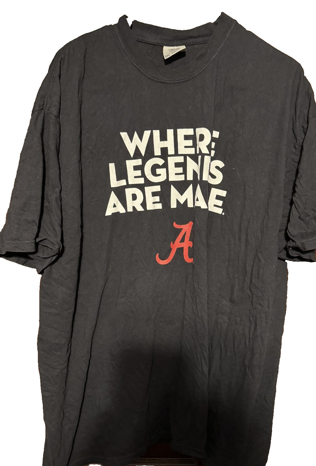 Alabama Crimson Tide T-Shirt Black Men Sz 2XL