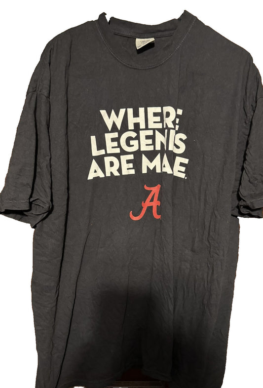 Alabama Crimson Tide T-Shirt Black Men Sz 2XL
