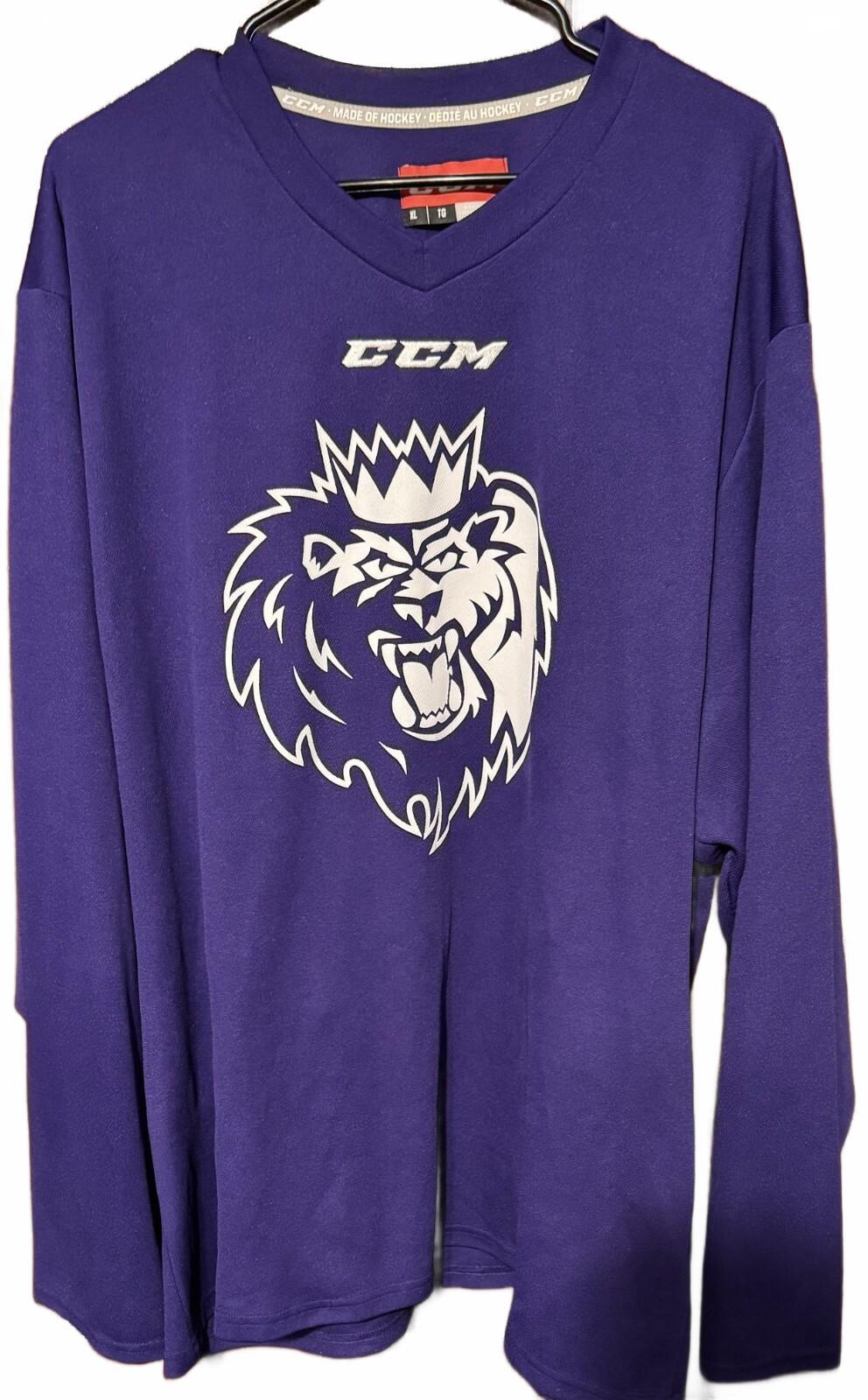Manchester Monarchs AHL ECHL #27 Purple Hockey Jersey Size Men XL CCM