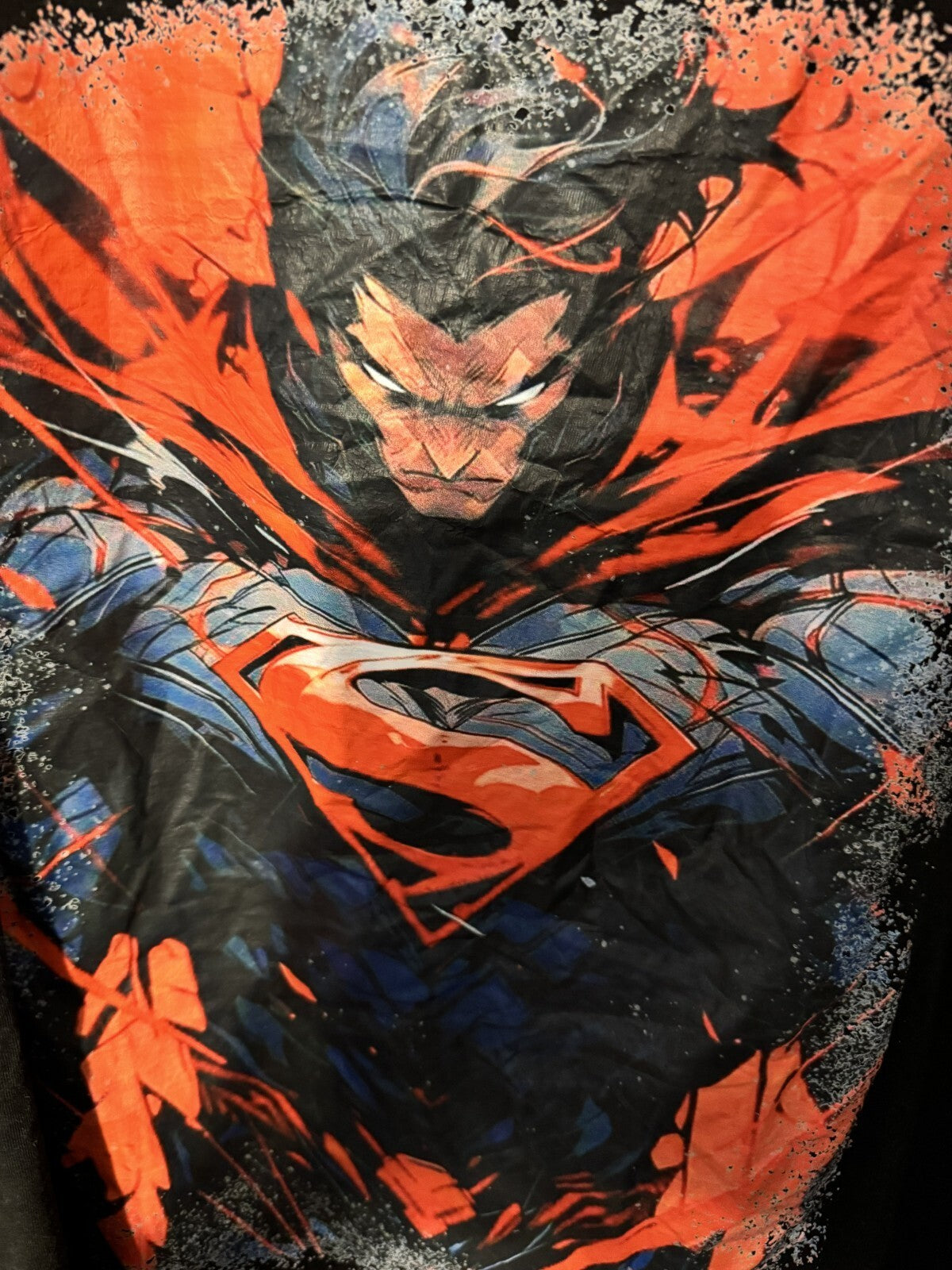 Superman T-Shirt Men Sz XXL Black DC Comics