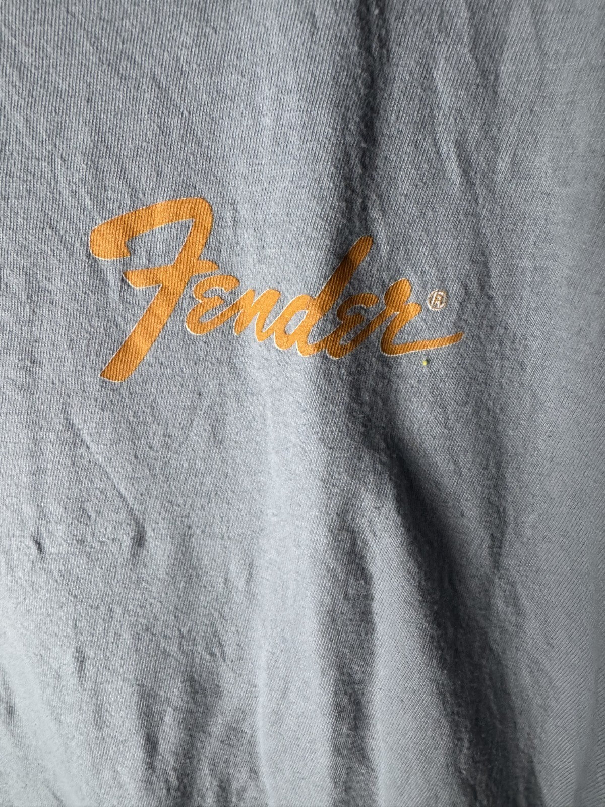 Fender Guitars Tee Shirt Men's Size XL Blue