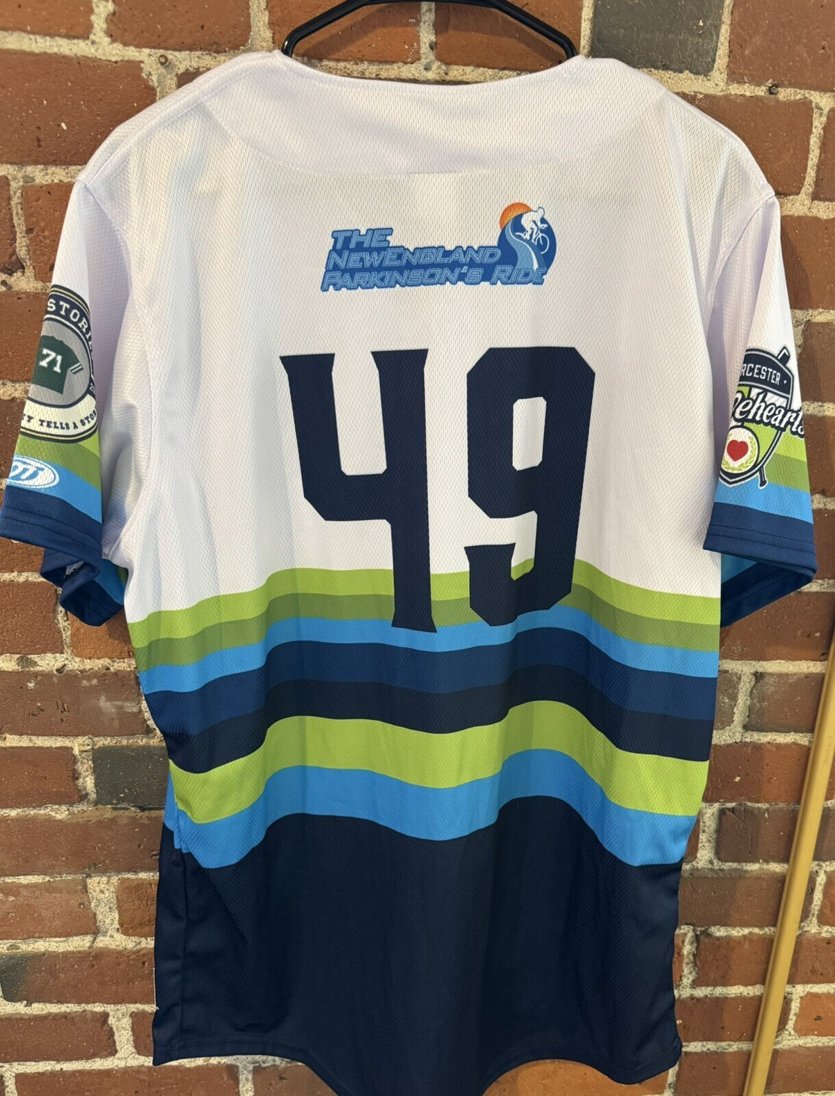 Worcester Bravehearts Team Issued Jersey On-Field Authentic. #49 men’s size 46