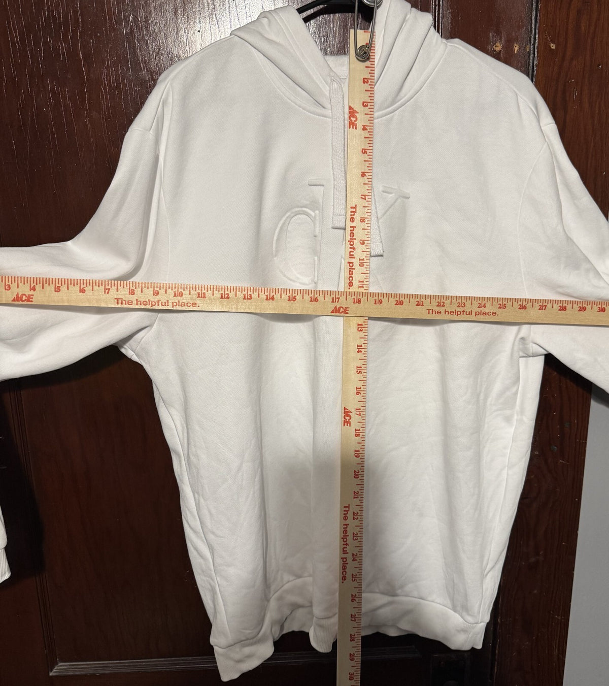 Calvin Klein Logo Hoodie sweatshirt Men's Size XL White