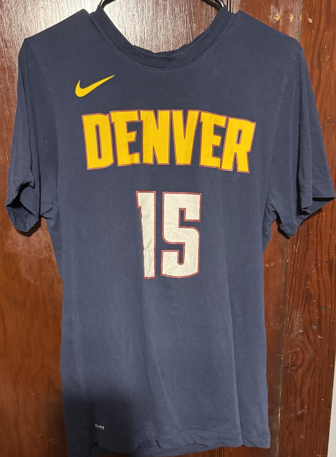 Denver Nuggets Jokic Nike Player T-Shirt Men Size S Blue