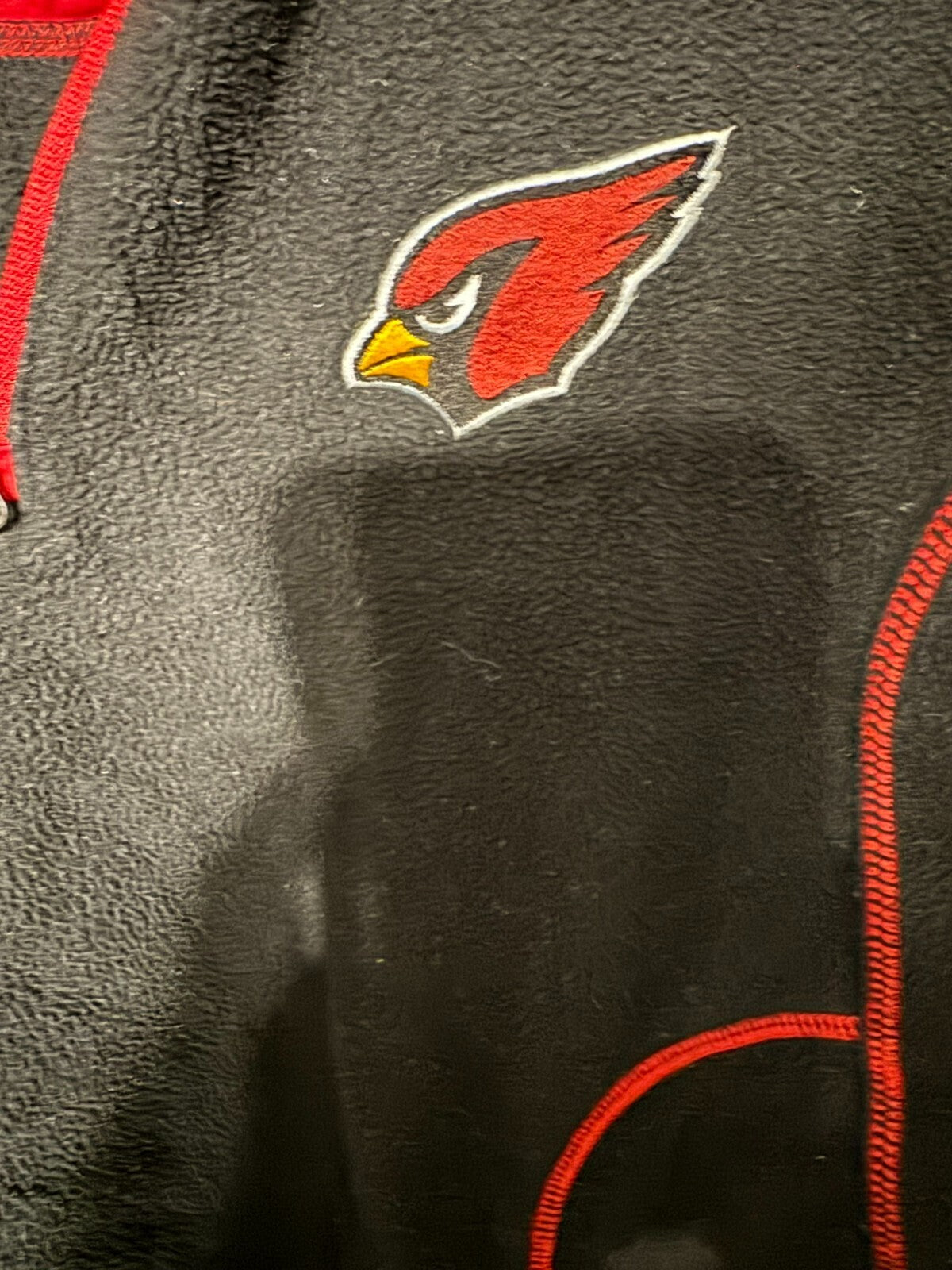 Arizona Cardinals Antigua 1/4 Zip Pullover Men Sz M Black
