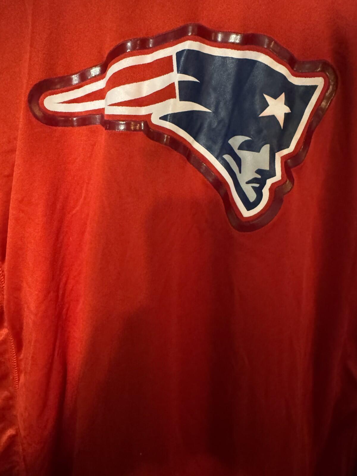 New England Patriots Majestic T-Shirt Men XLT Red Tee NFL