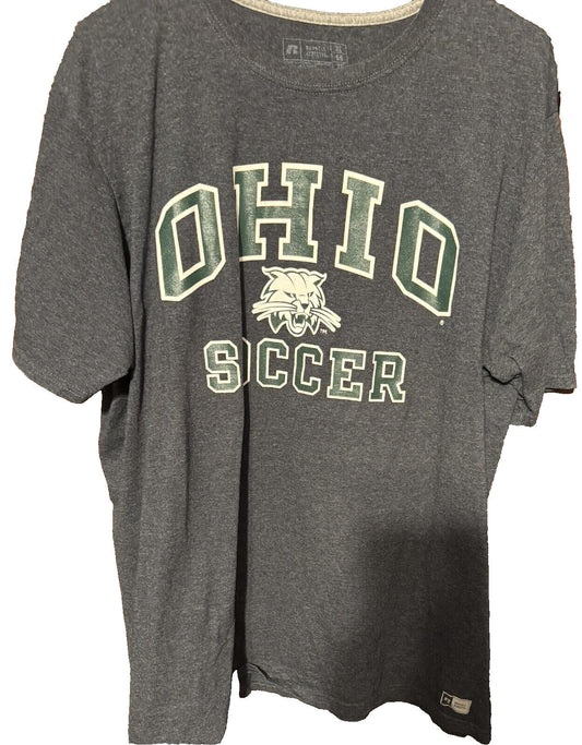 Ohio University Bobcats Russell Athletics T-Shirt Men Sz XL Black