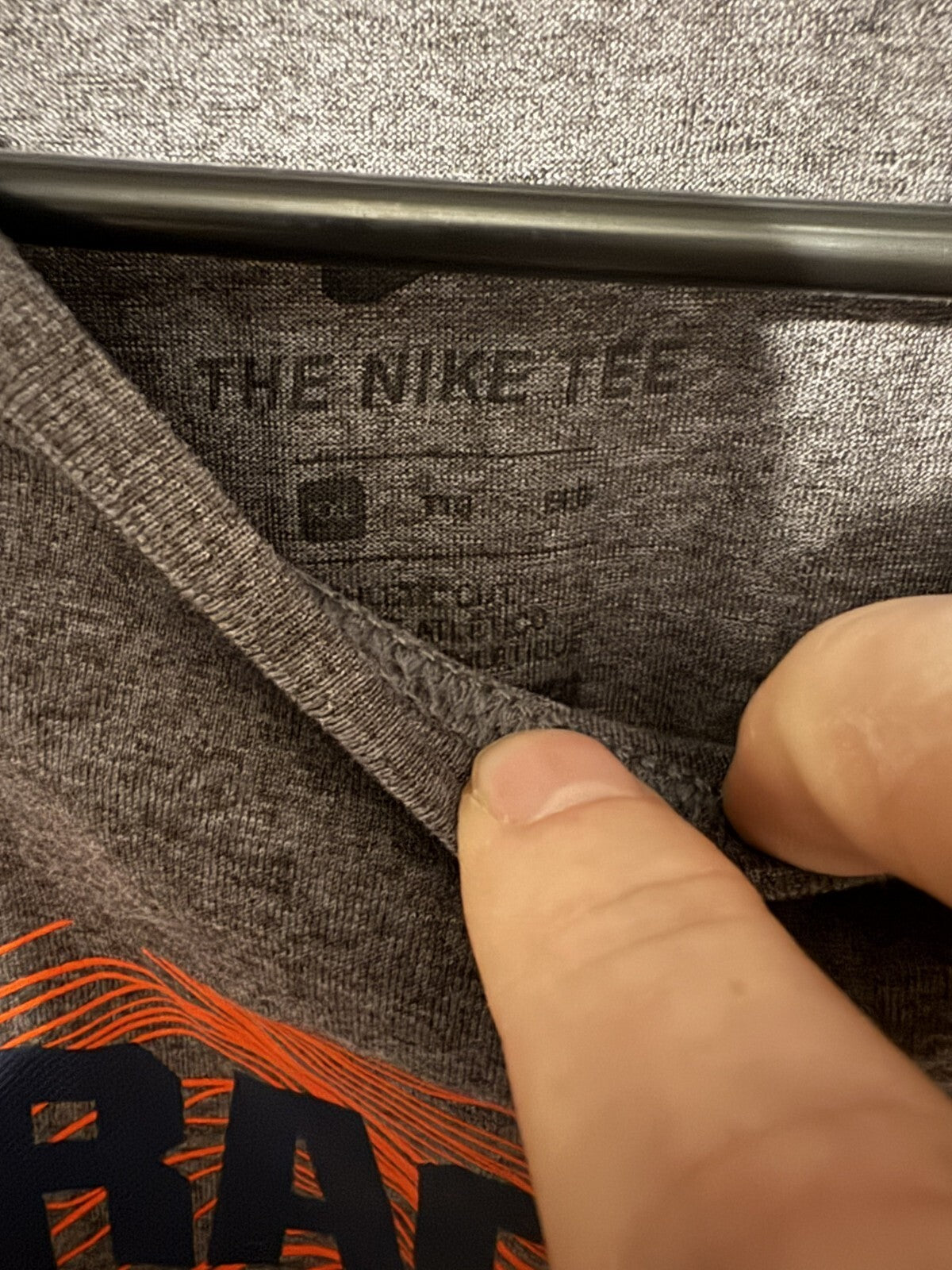 Syracuse Orangemen Nike L/S Logo T-Shirt Men's XXL Gray