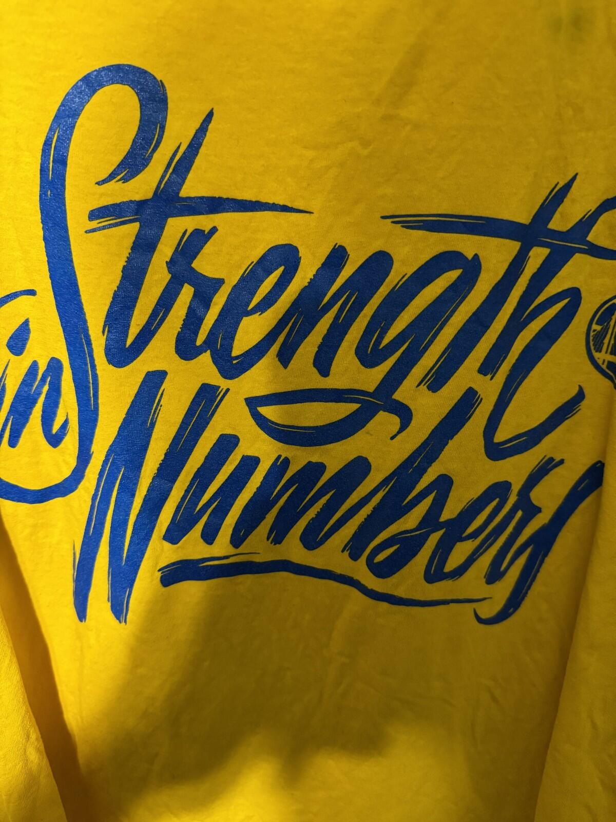 Golden State Warriors Men Sz XL Yellow Vintage S/S T-Shirt