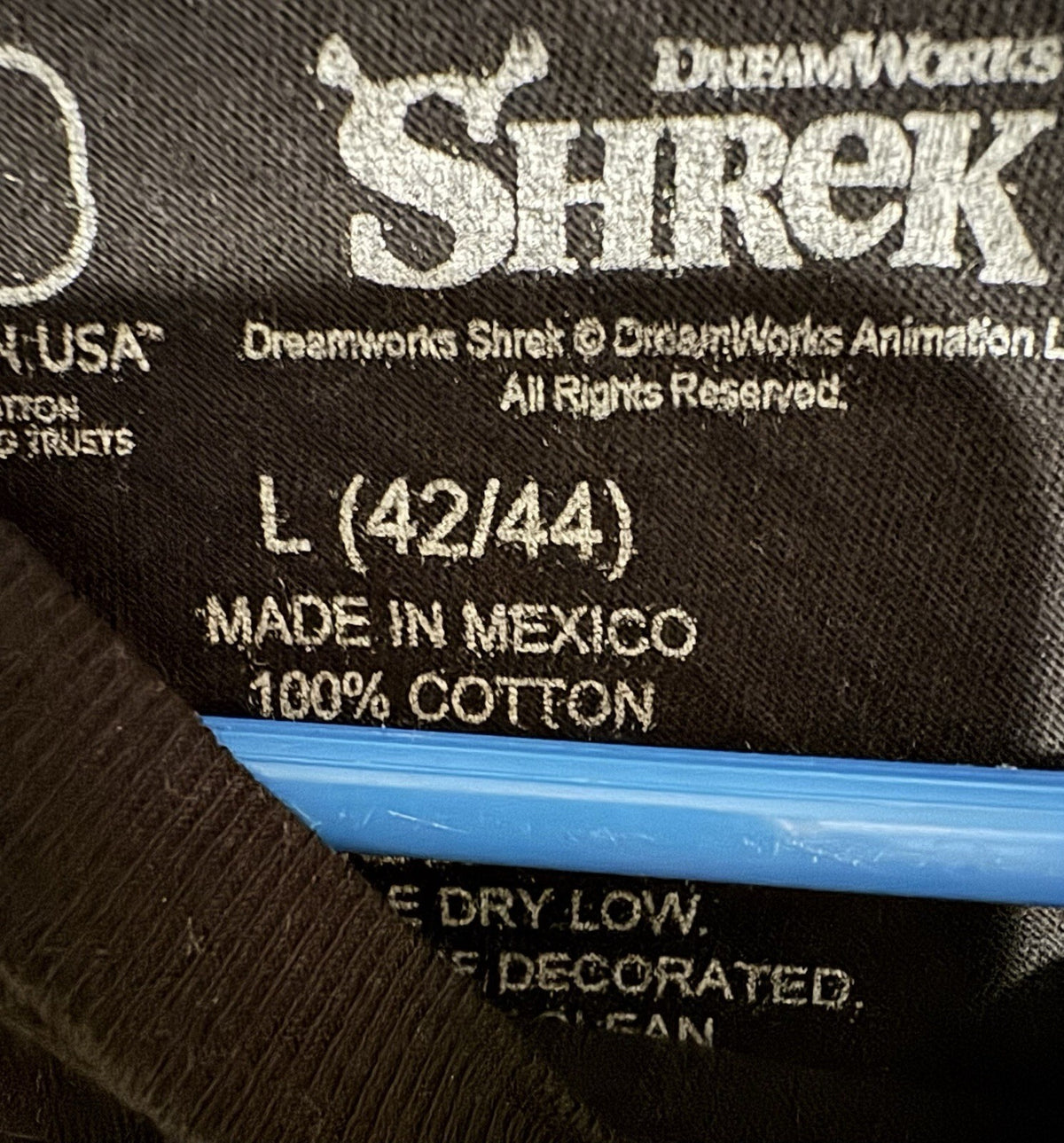Shrek T-Shirt Black Men's Size L