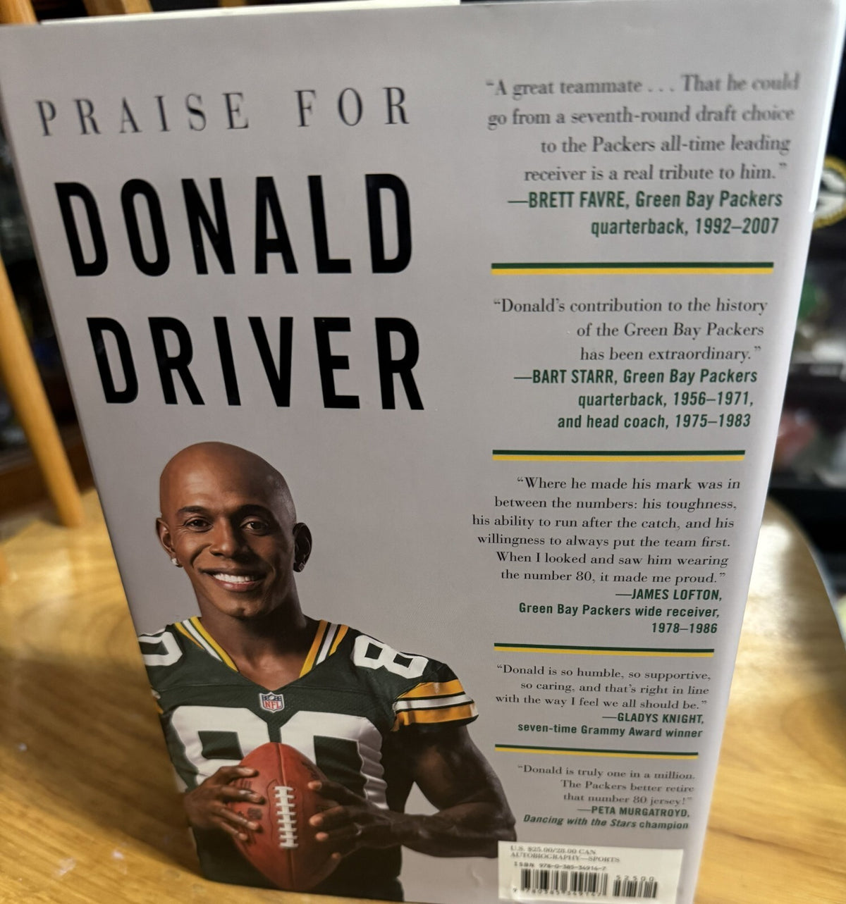 Driven: The Autobiography of Donald Driver hardcover Green Bay Packers