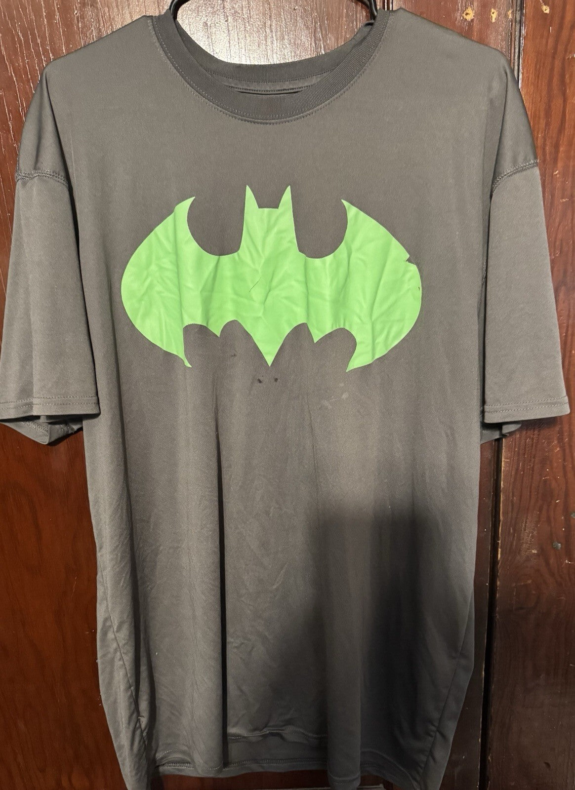 Batman Character T Shirt Men's Size L ? Gray DC Comics