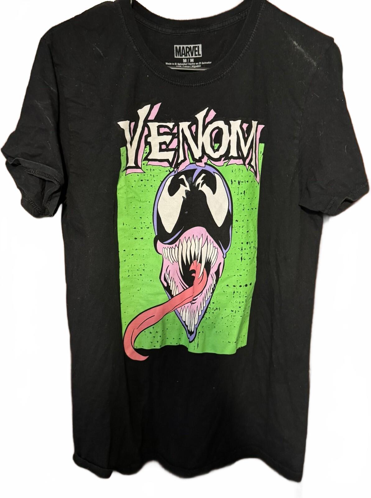 Venom Comic Book Marvel S/S Tee shirt Men's Size M Black
