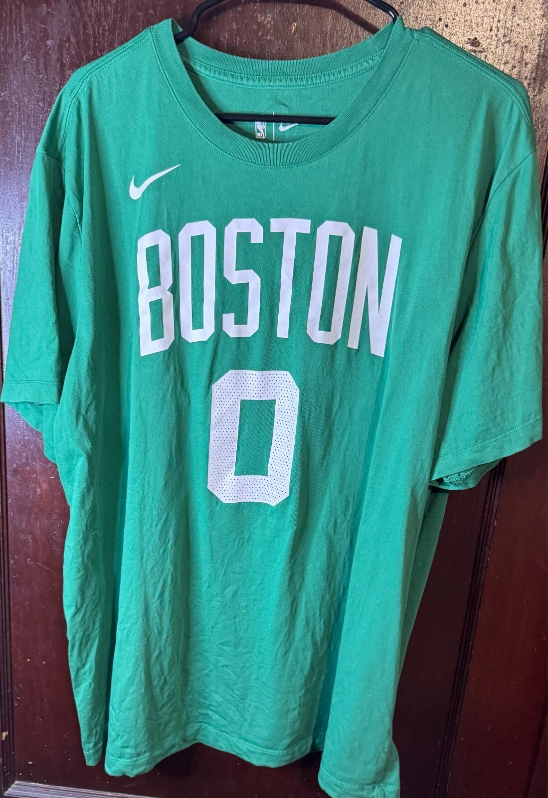 Boston Celtics Tatum #0 Nike T-Shirt Men Size XXL Green